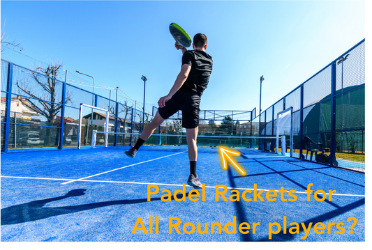 All rounder padel players can find the racket they are looking for on sale at the padel shop