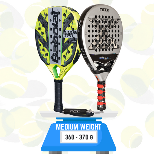 Who should use a Medium Weight Padel Racket?