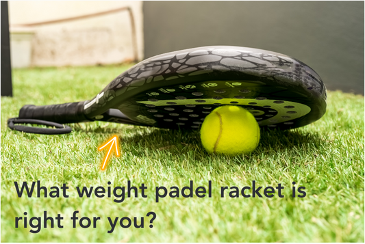 How much does a padel weigh and what weight should I buy? find the right weight padel racket at thepadelshop.co.nz