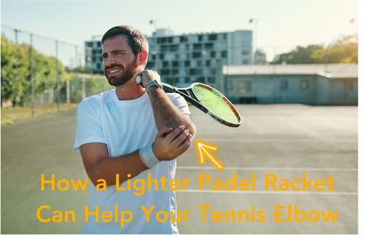 Lighter padel rackets are better for players with tennis elbow