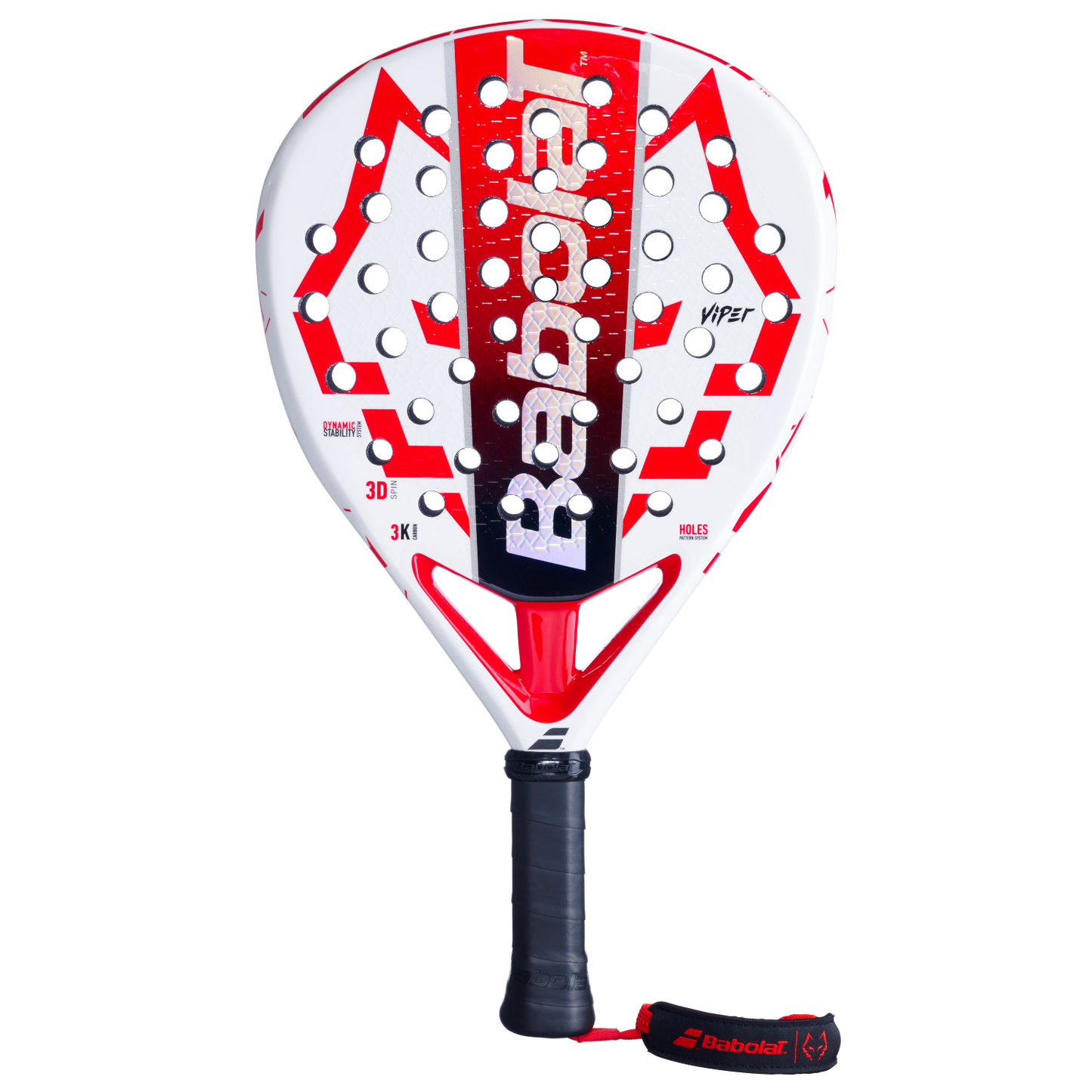 Front view of the Babolat Technical Viper Juan Lebron 2025 padel racket