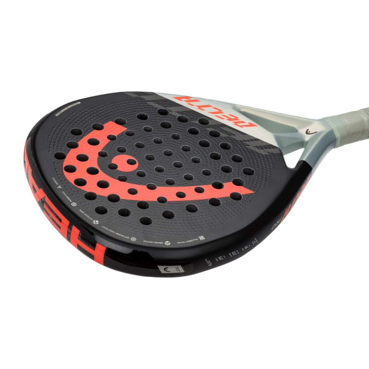 side on image of the HEad Delta Pro 2023 Padel Racket.
