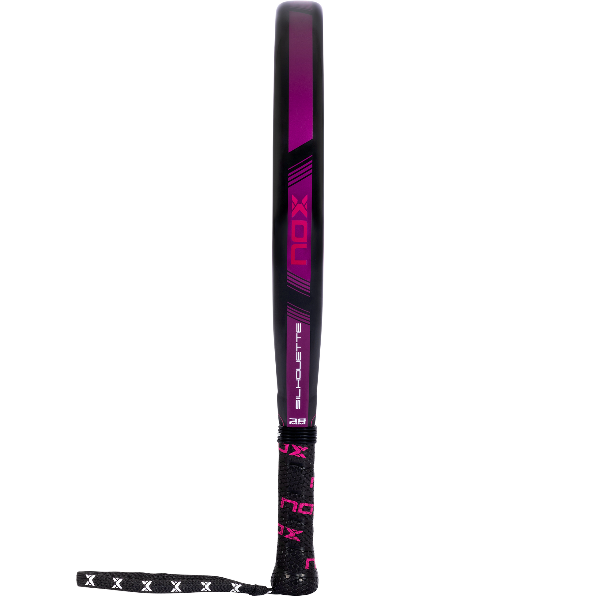 Side view of the NOX Silhouette 2023 padel racket on sale in NZ from the padel shop nz