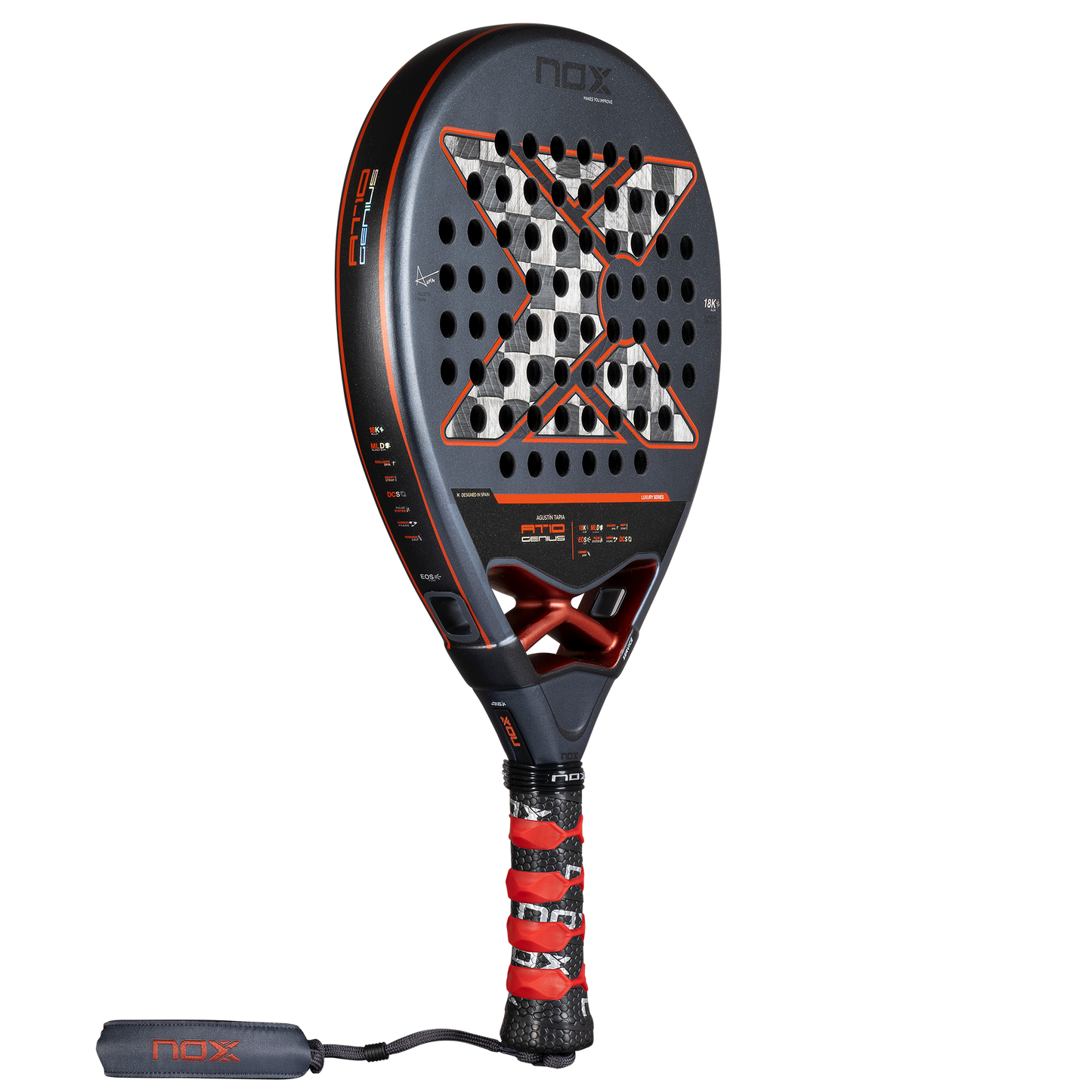 2025 NOX AT10 Luxury Genius 18K ALUM by Agustin Tapia Padel Racket - Main Image