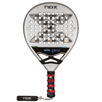 Straight on image of the AT10 Genius Luxury 18k Padel Racket  on sale at thPadelshop.co.nz
