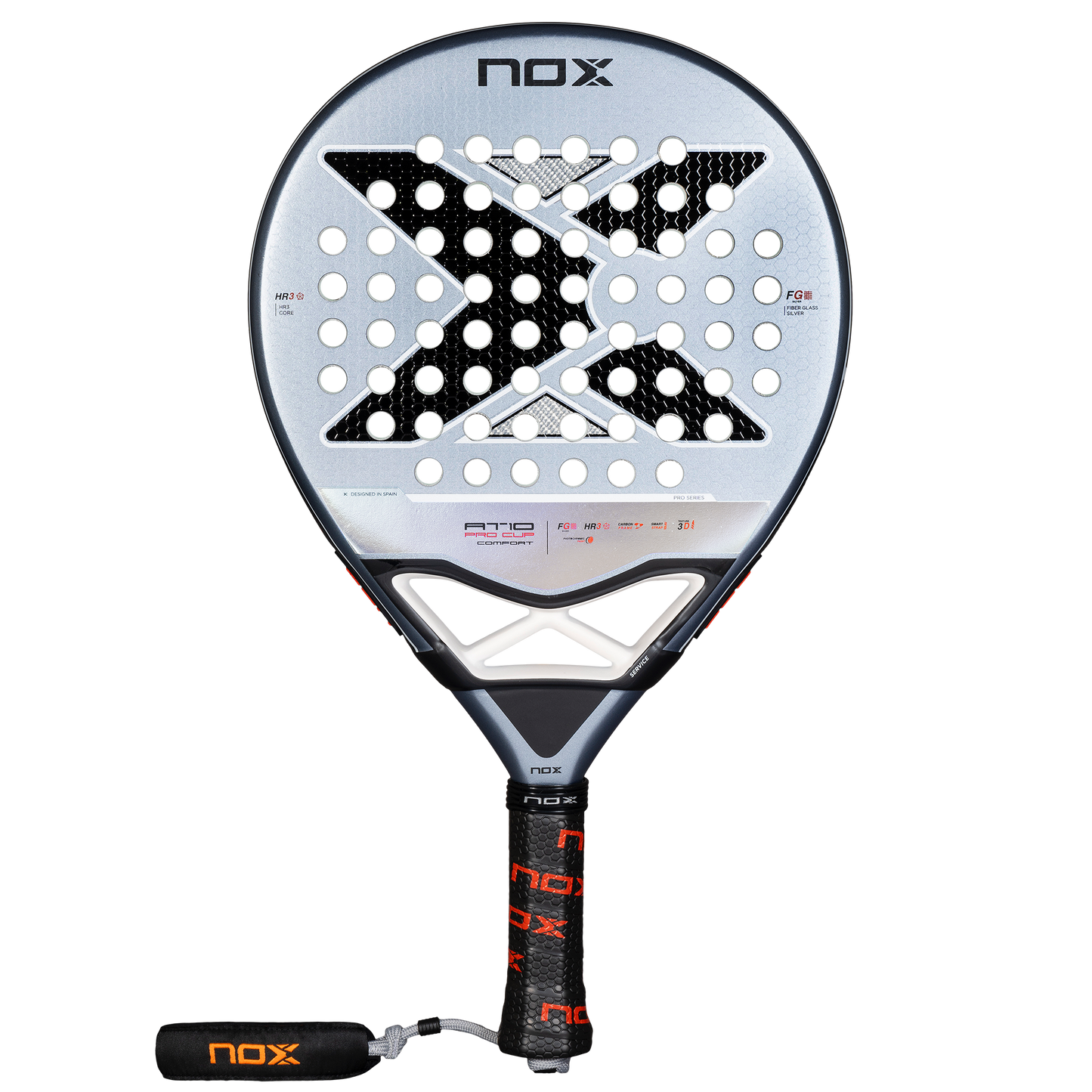 2025 NOX AT10 Pro Cup COMFORT Padel Racket - Front Image