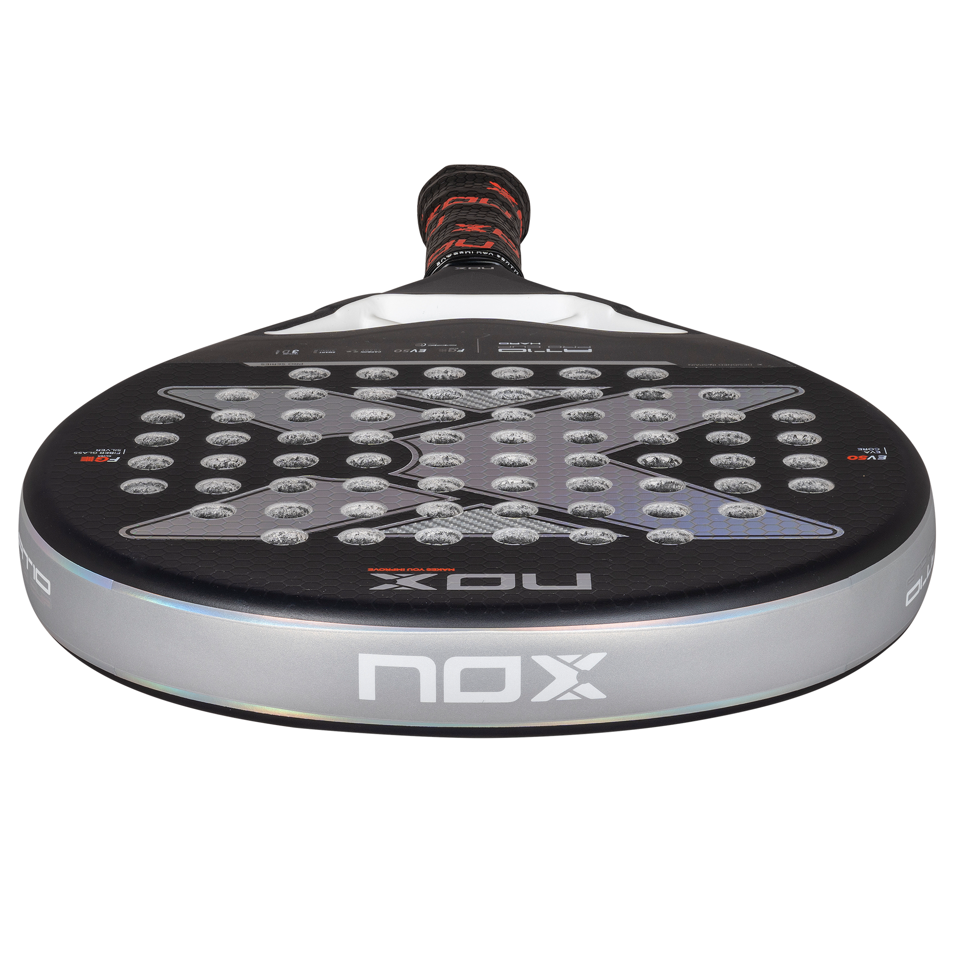 2025 NOX AT10 Pro Cup HARD Padel Racket - Top Image