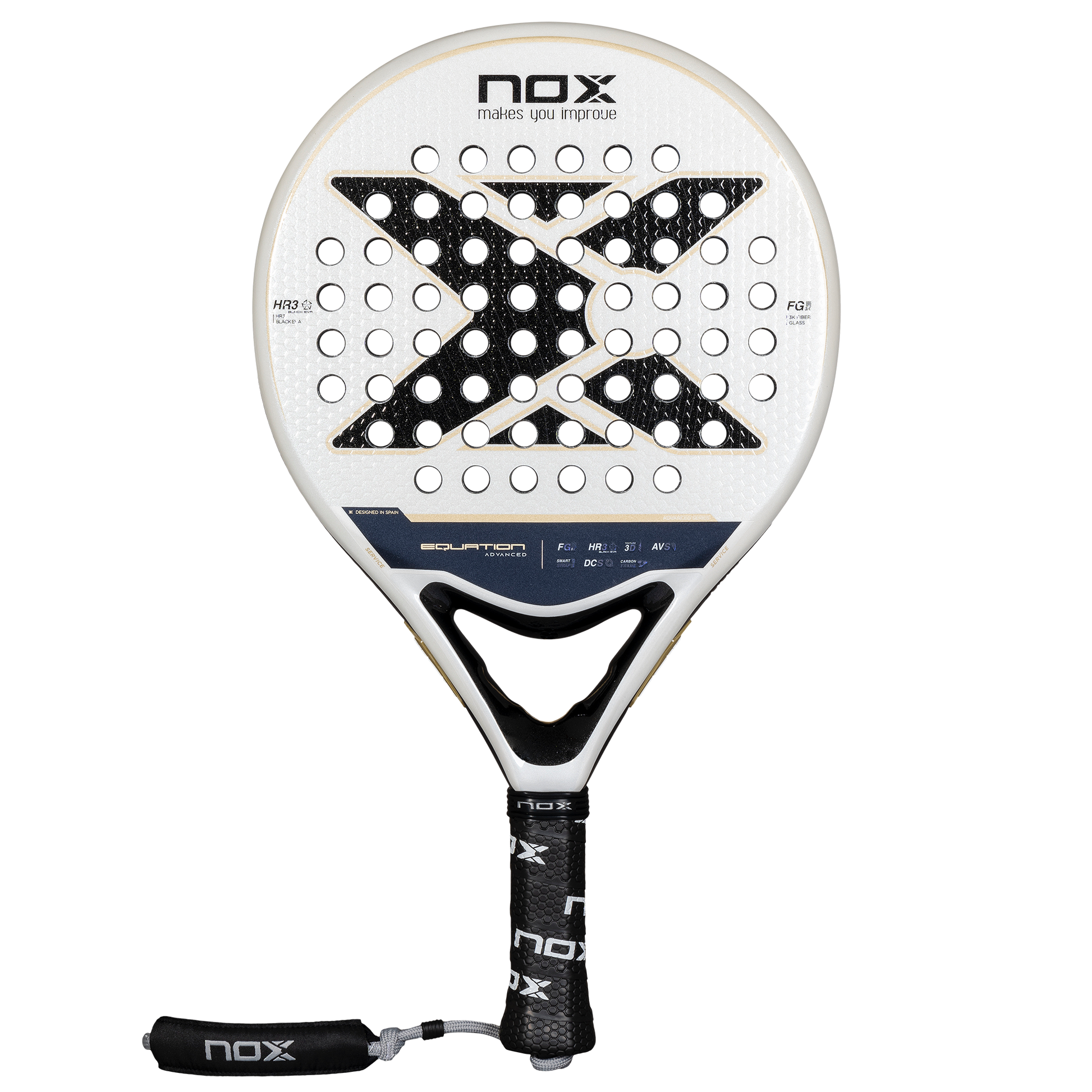 NOX Equation Advanced 2025 Padel Racket - Front Image 