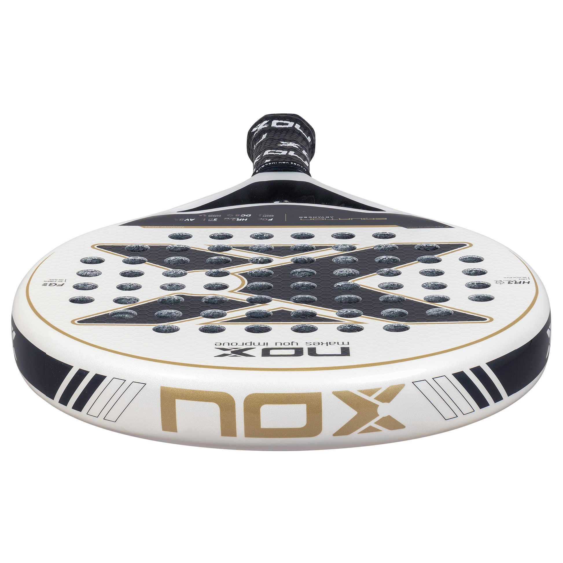 NOX Equation Advanced 2025 Padel Racket - Top Image 