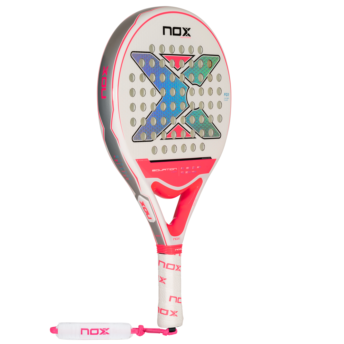 The main image of the Nox Equation Lady Light Advanced padel racket 2024 on sale at thepadelshop.co.nz