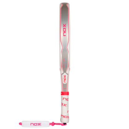 side-on image of the Nox Equation Lady Light Advanced padel racket 2024 on sale at thepadelshop.co.nz