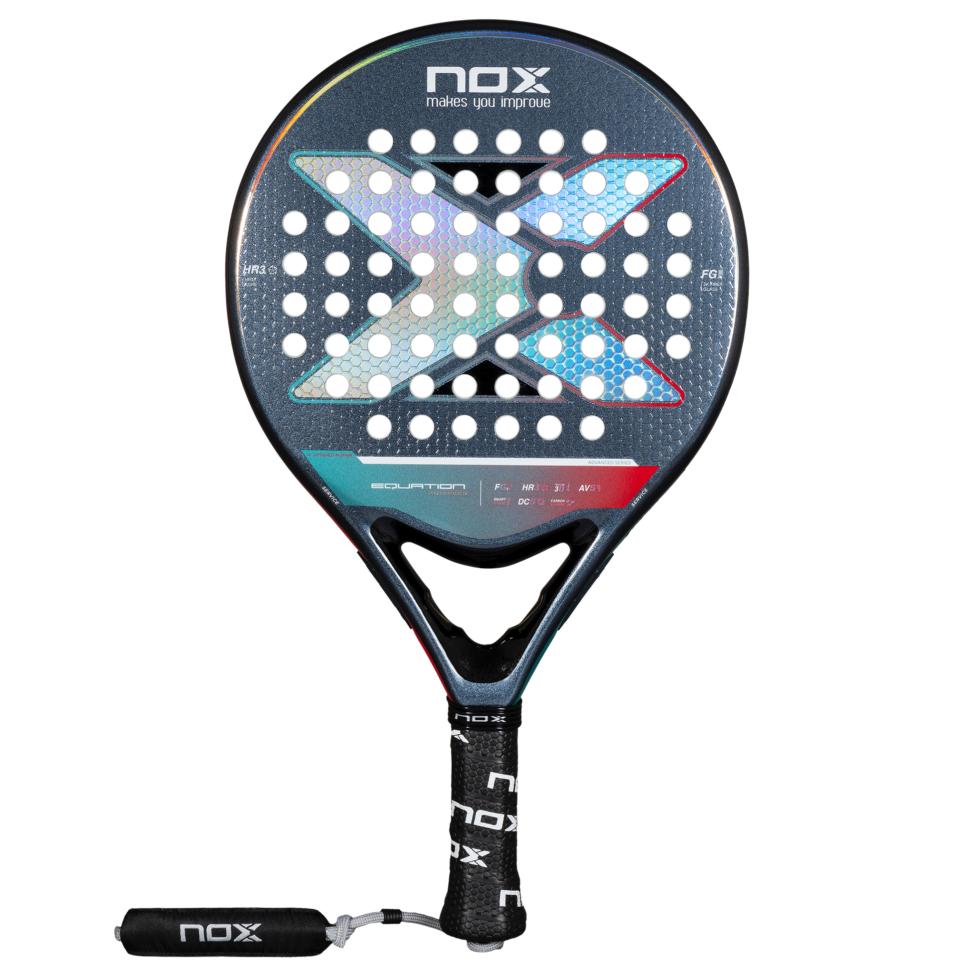 NOX Equation Advanced LIGHT 2025 padel racket - front image