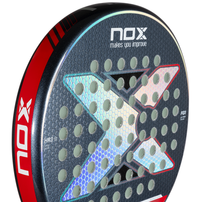 NOX Equation Advanced LIGHT 2025 padel racket - Close up of Face