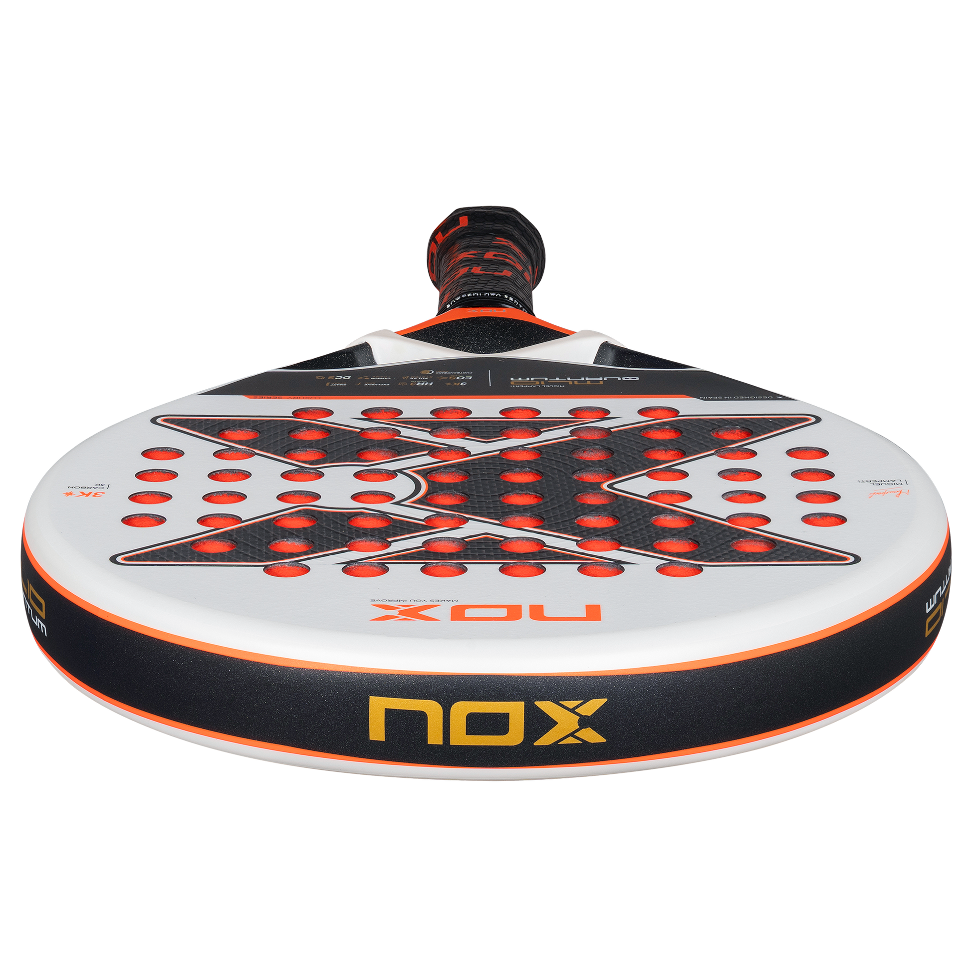 2025 NOX ML10 Luxury Quantum 3K Padel racket by Miguel Lamperti - Top Image