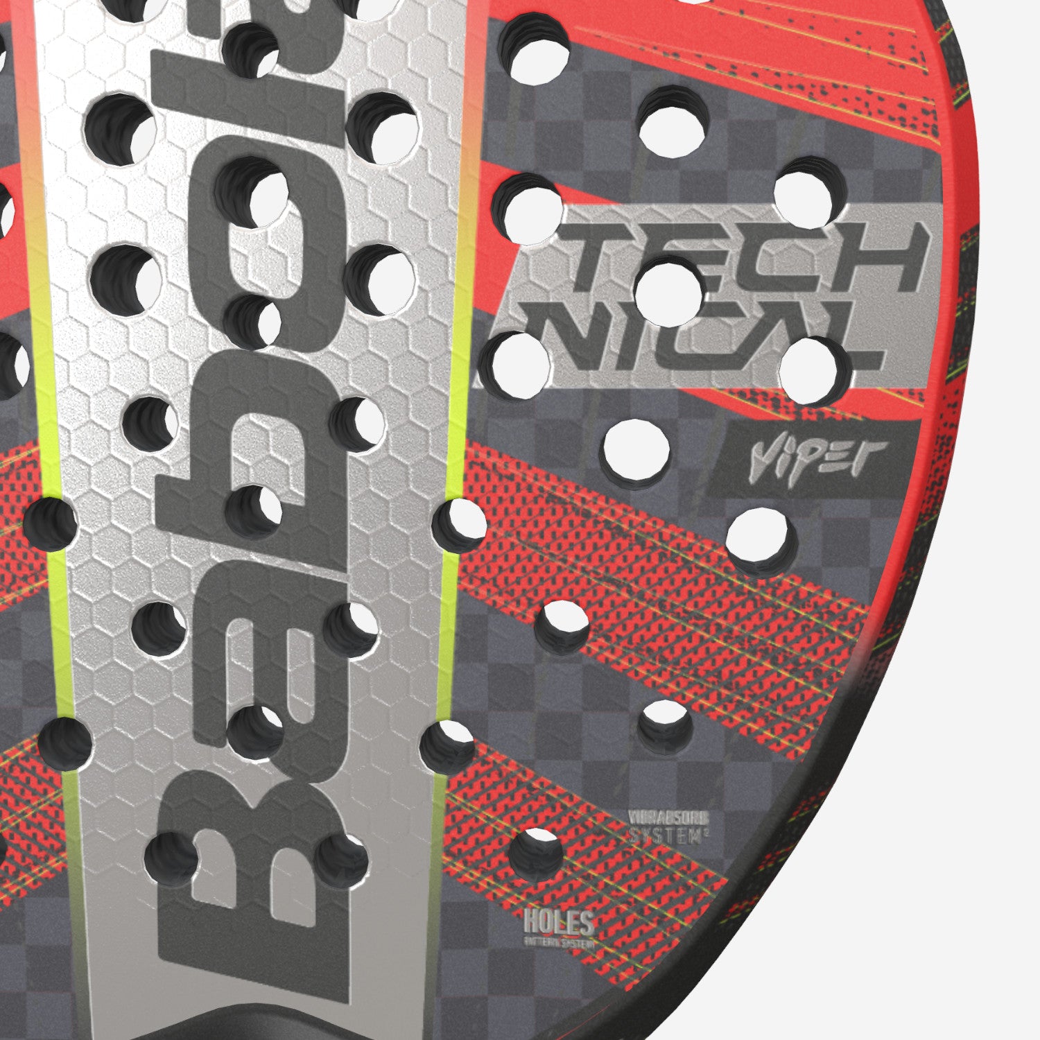 Face image of the Babolat Technical Viper 2023 padel racket on sale at Thepadelshop.co.nz