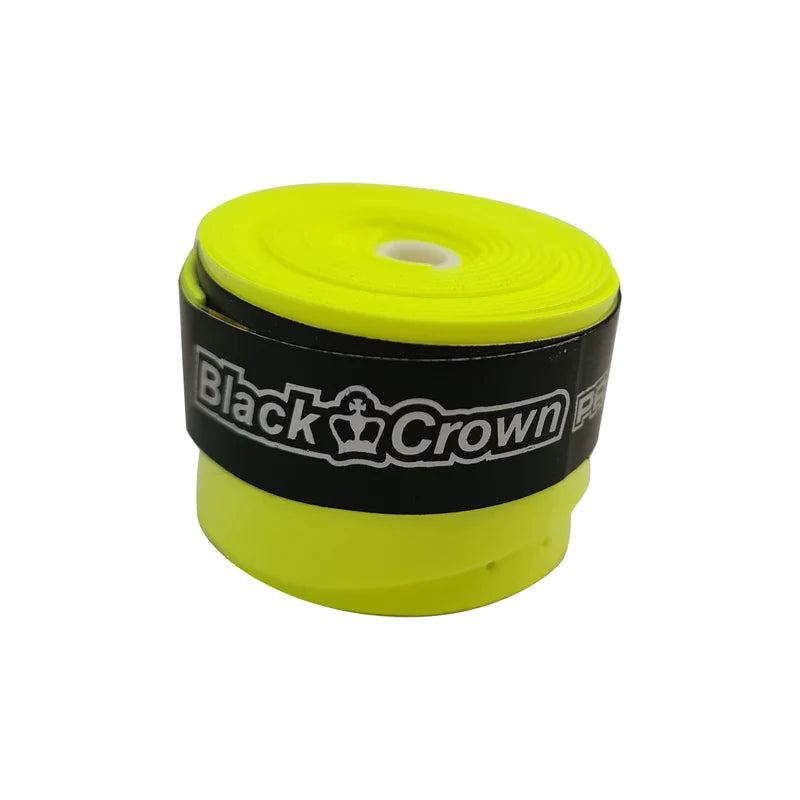 Black Crown Padel Racket overgrip yellow